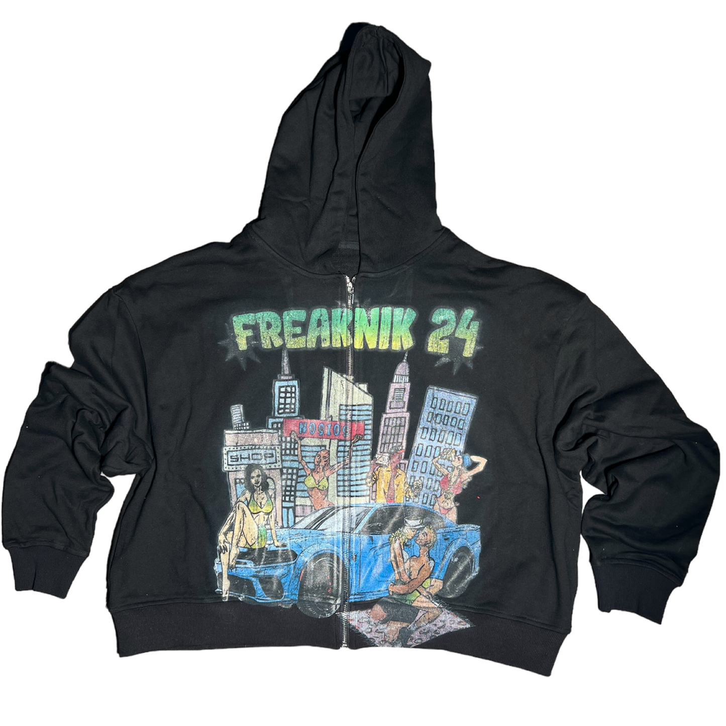 FREAKNIK 24 CROPPED ZIP-UP