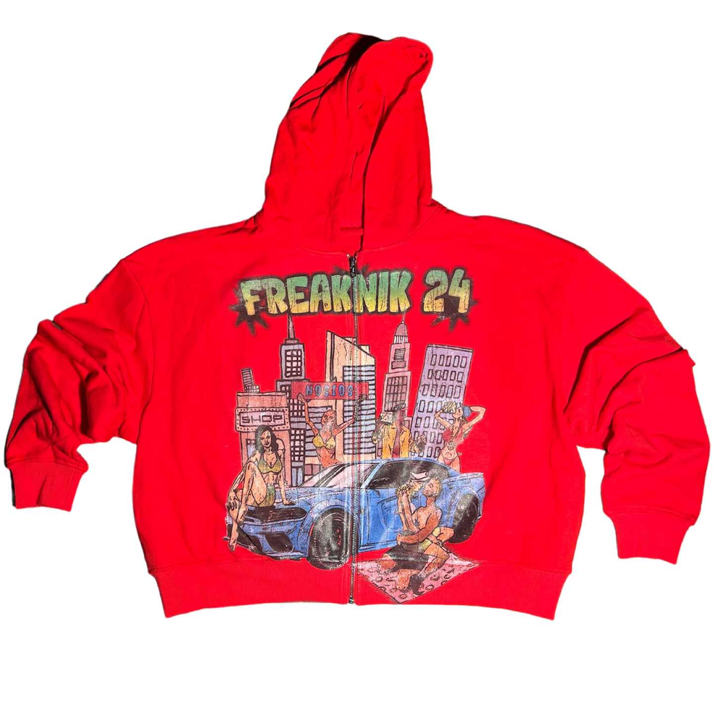 FREAKNIK 24 CROPPED ZIP-UP