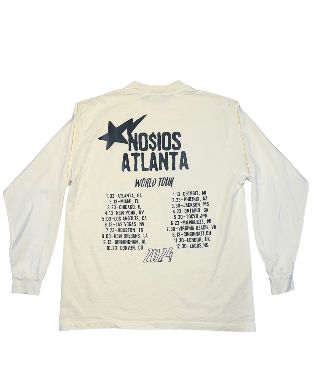 BLACK DAISI333S WORLD TOUR LONGSLEEVE