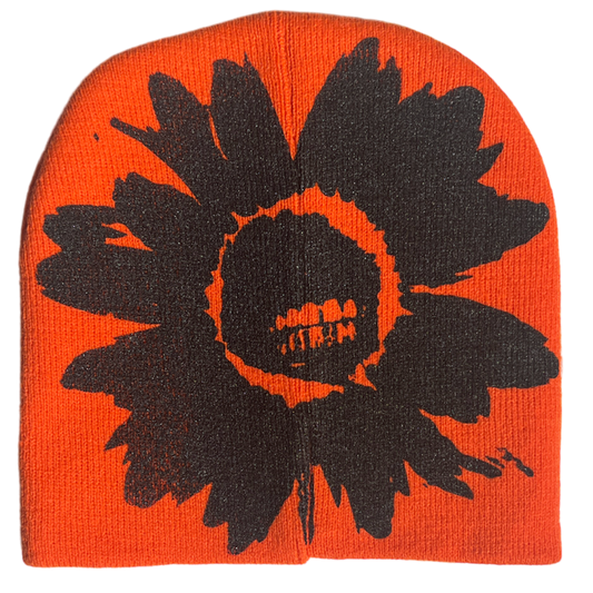 ORANGE DAISI333S BEANIE