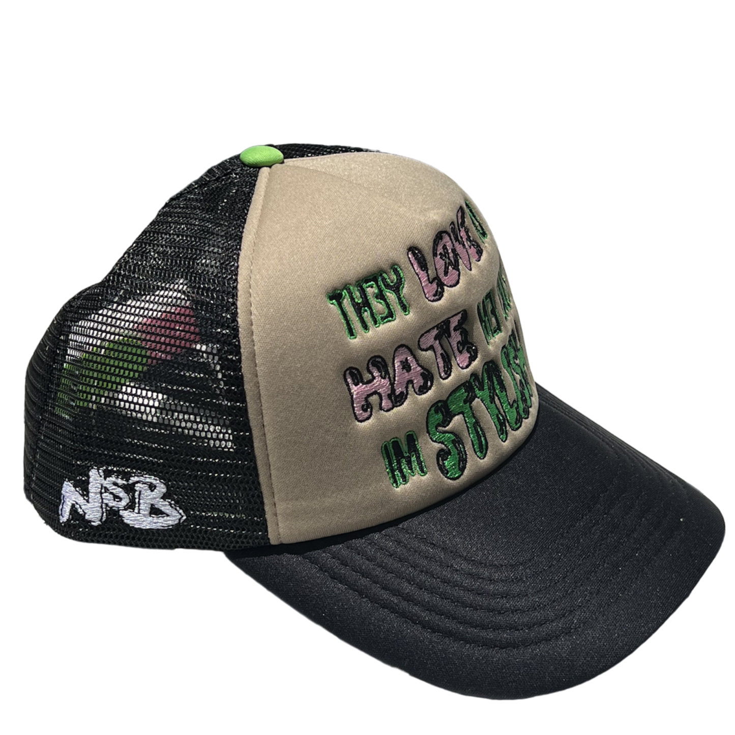 Black/Khaki Trucker Hat